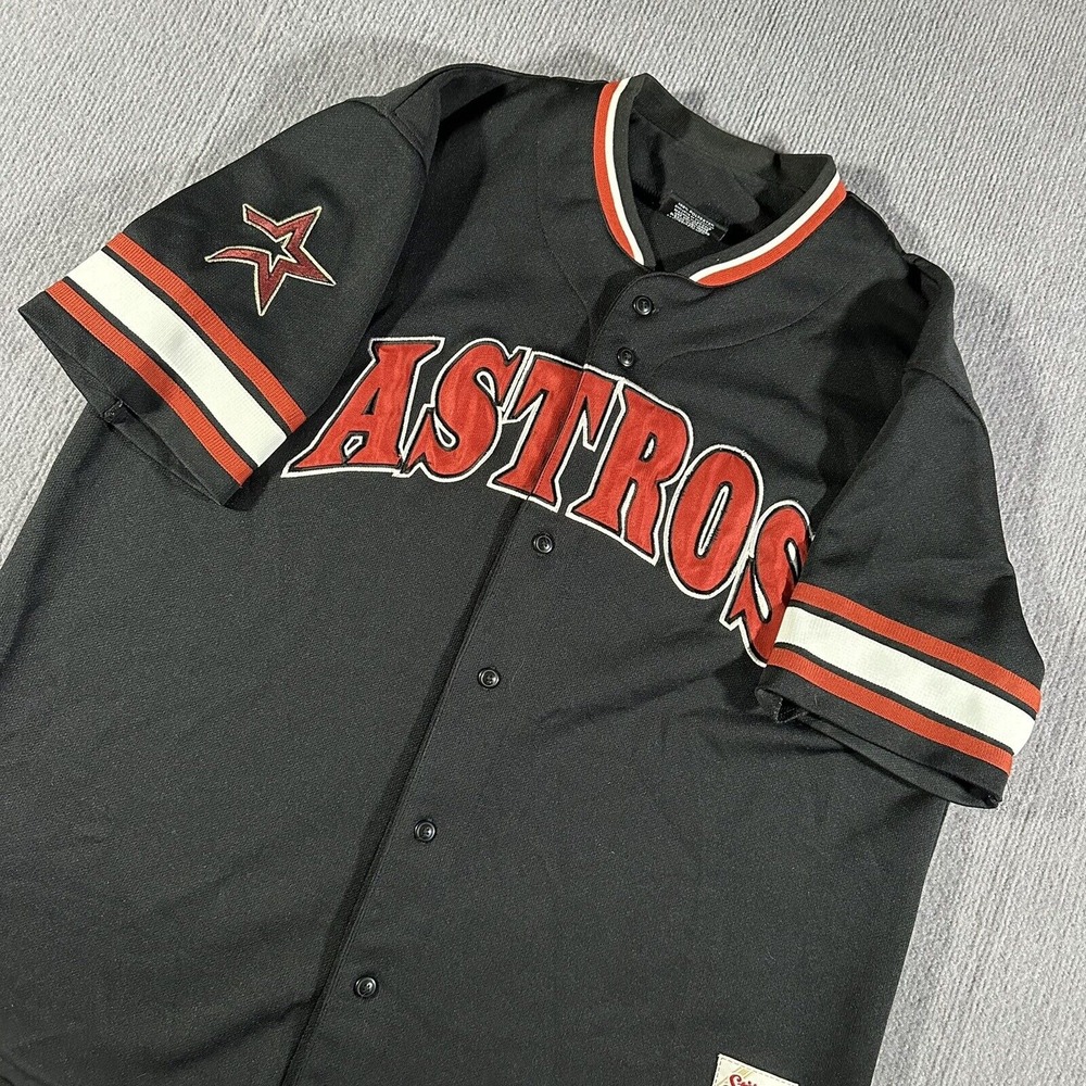 Vintage Houston Astros Stitches Jersey Mens Adult XL Stitched Star Htown 90s‎